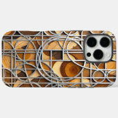 Line Art Woodgrain Case-Mate iPhone Case (Achterkant (horizontaal))