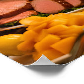 Line Catering Buffet Eten in Restaurant Poster (Hoek)