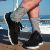 Line Checkered Pattern Abstract Elegant Grey Black Sokken