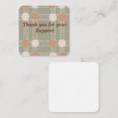 Line & Circle Pattern Note Kaart Notitiekaartje (Voorkant / Achterkant)