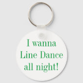 Line Dance All Night Dancing Sleutelhanger (Voorkant)