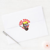 Line Dance Aufkleber BILLI klein Ronde Sticker (Envelop)