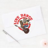 Line Dance Aufkleber Roy groß Ronde Sticker (Envelop)
