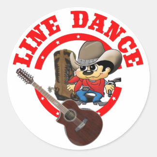 Line Dance Aufkleber Roy groß Ronde Sticker