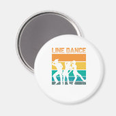 Line Dance Country Dance Line Dancing Country Cade Magneet (Voorkant / Achterkant)