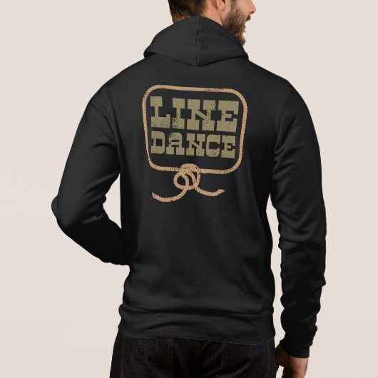 Line Dance Country Dancing Rope Western Hoodie (Achterkant)