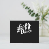 Line Dance Country Line Dancing Boots Music Cadeau Briefkaart (Staand voorkant)