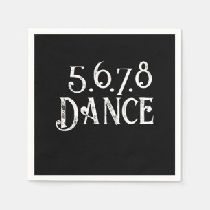 Line Dance Country Music Cowboy Cowgirl Gift Servet