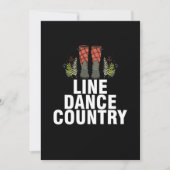 Line Dance Country Square Dance Line Dancing Cadef Kaart (Voorkant)