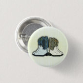 Line Dance Cowboy Boots Pair Round Button (Voorkant /achterkant)