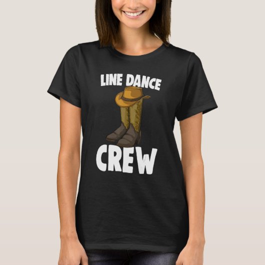 Line Dance Crew Showschoenen Mannen Classy Boots T-shirt (Voorkant)
