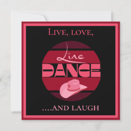 Line dance dancing roze danserscadeau