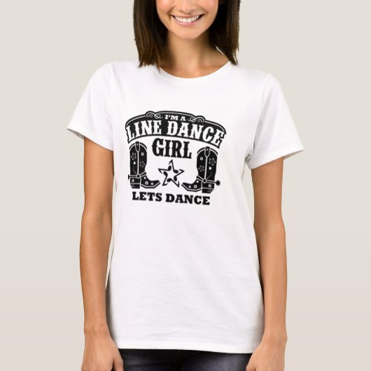 Line Dance Girl T-shirt (Voorkant)
