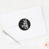 Line Dance I Line Dancing Cadeau Ronde Sticker (Envelop)