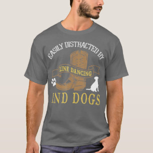 Line Dance Joke Hondenliefhebber Line Dancing Line T-shirt