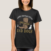 Line Dance Joke Hondenliefhebber Line Danser Line  T-shirt (Voorkant)