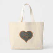 Line dance Liefde Hart Grote Tote Bag (Voorkant)