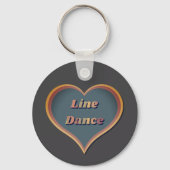 Line dance Liefde Hart Sleutelhanger (Voorkant)