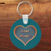 Line dance Liefde Hart Sleutelhanger (Voorkant)