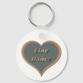 Line dance Liefde Hart Sleutelhanger (Achterkant)
