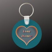 Line dance Liefde Hart Sleutelhanger