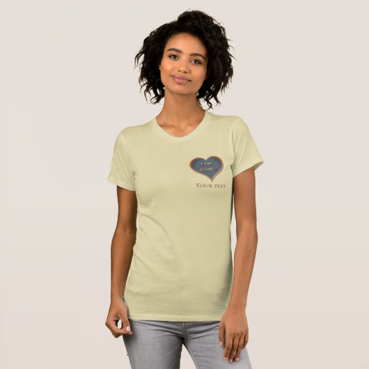 Line dance Liefde Hart T-shirt (Voorkant volledig)