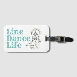 Line Dance Life Canvas tas Bagagelabel