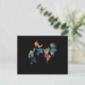 Line Dance Line Dancers Line Danser Country Cadeau Briefkaart (Staand voorkant)