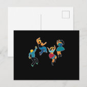 Line Dance Line Dancers Line Danser Country Cadeau Briefkaart (Voorkant / Achterkant)