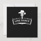 Line Dance Line Danscountry Cowboy Cowgirl Gif Kaart (Voorkant)