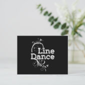 Line Dance Line Dansend Music Country Rodeo Gift Briefkaart (Staand voorkant)