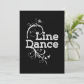 Line Dance Line Dansend Music Country Rodeo Gift Kaart (Staand voorkant)