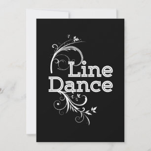 Line Dance Line Dansend Music Country Rodeo Gift Kaart