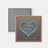 Line dance linedancing decor cadeau magneet (Voorkant / Achterkant)