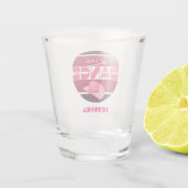 Line dance Love Cowboyhat roze Shot Glas (Achterkant)