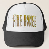 Line dance prinses gouden naam trucker pet (Voorkant)