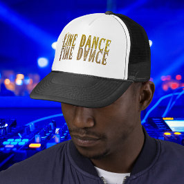 Line dance prinses gouden naam trucker pet