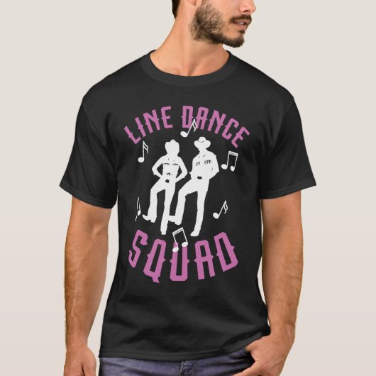 Line Dance Squad Line Dancing Boots Country Wester T-shirt (Voorkant)