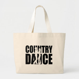 Line Dancer Country Dance Western Line Dancing Grote Tote Bag