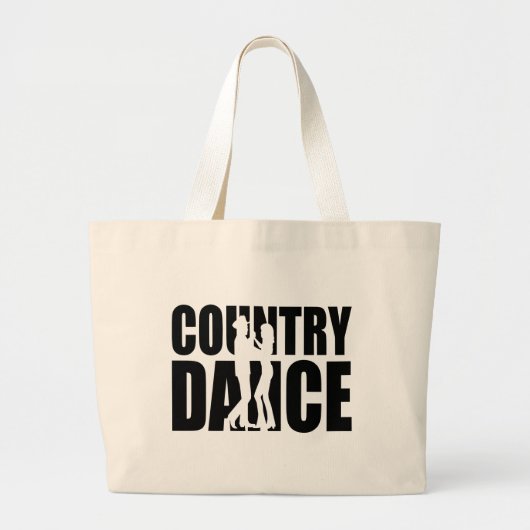 Line Dancer Country Dance Western Line Dancing Grote Tote Bag (Voorkant)