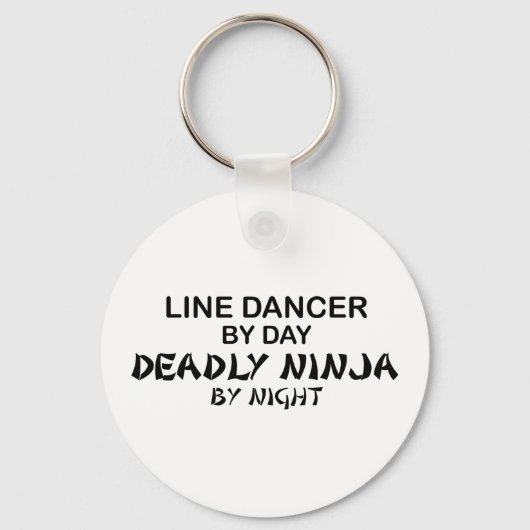 Line Dancer Deadly Ninja bij nacht Sleutelhanger (Voorkant)