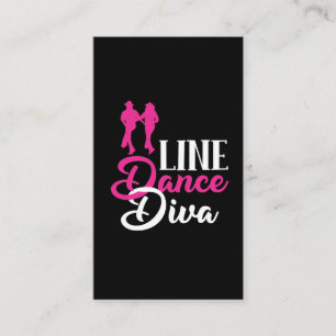 Line Dancer Diva Western Cute Line Dancer Women Visitekaartje
