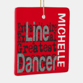 Line Dancer Extraordinaire CUSTOM Keramisch Ornament (Rechts)