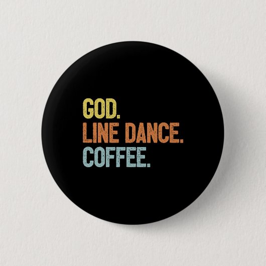 Line Dancer Gezegde Line Dance Ronde Button 5,7 Cm (Voorkant)