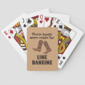 Line Dancer Gift Cowboy laarzen Gemaakt voor LineD Pokerkaarten (Achterkant)