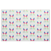 Line Dancer Steppin' Out Neon Rainbow Fabric Stof (Fat Quarter)