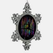 Line Dancer (v1) Tin Sneeuwvlok Ornament (Links)