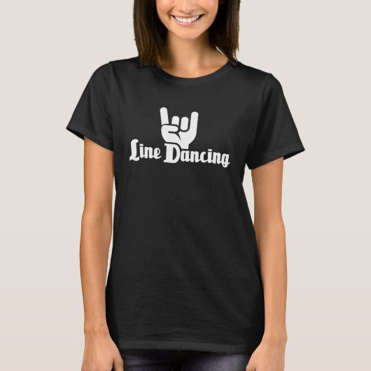 Line Dancer Western Country Line Dance T-shirt (Voorkant)