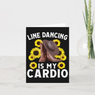 Line Dancing Art voor Vrouwen Mannen Country Danci Kaart