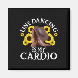 Line Dancing Art voor Vrouwen Mannen Country Danci Magneet
